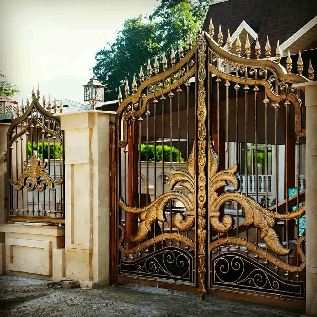 خرید درب حیاط رنگ کوره ای در بندر انزلی
