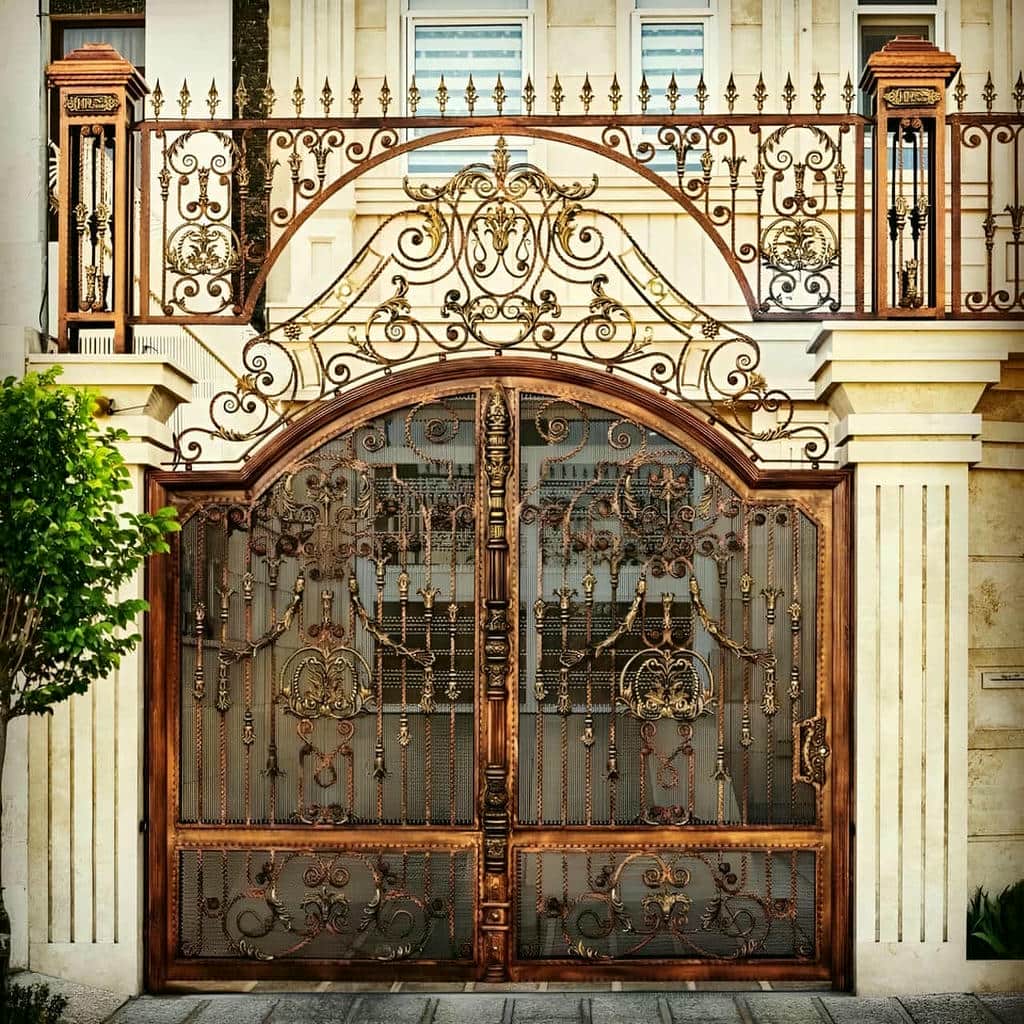 قیمت درب حیاط فرفورژه کلاسیک در کیش
