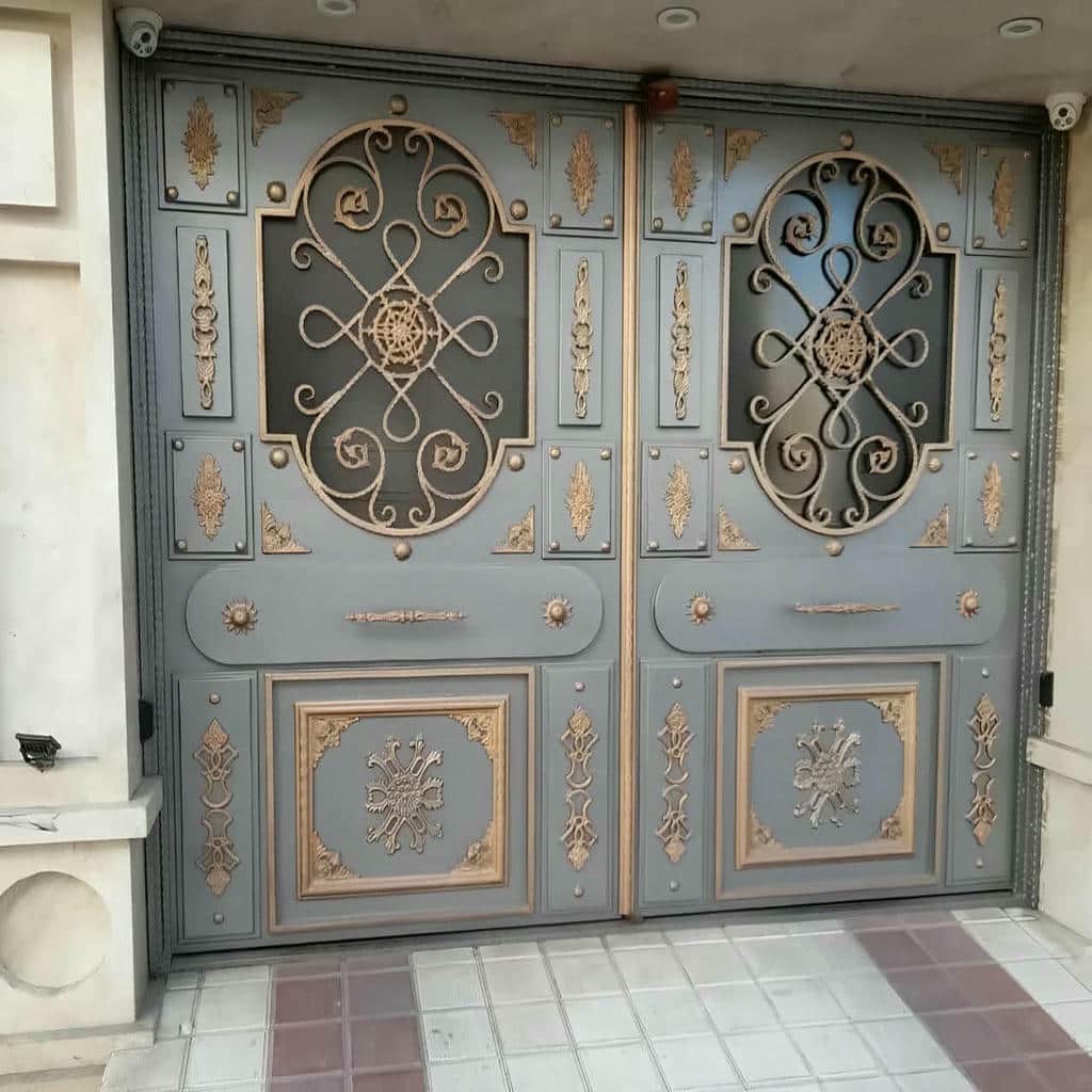 کارخانه درب حیاط آماده جک پارکینگی در پرند