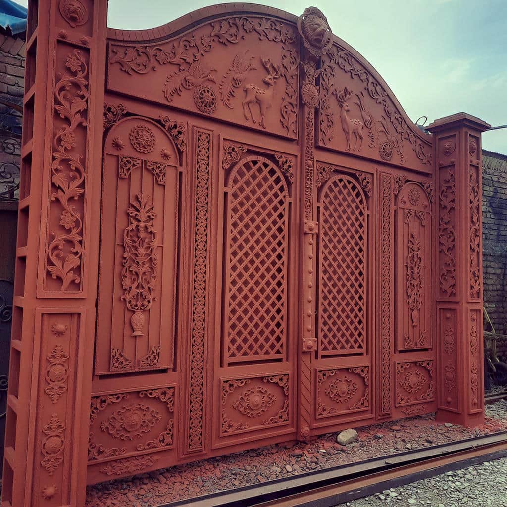 کارخانه درب حیاط رنگ کوره ای در آبادان