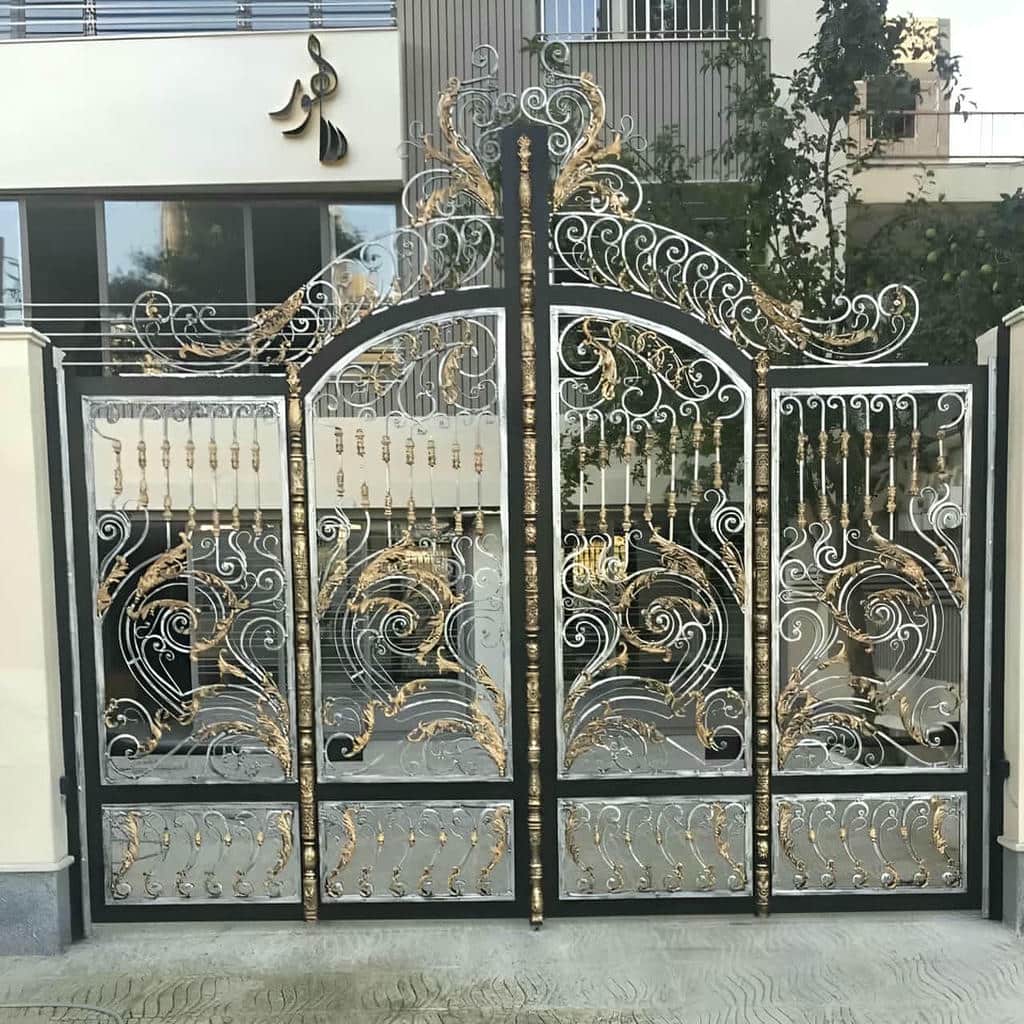 فروش درب حیاط مدرن مینیمال در گنبدکاووس