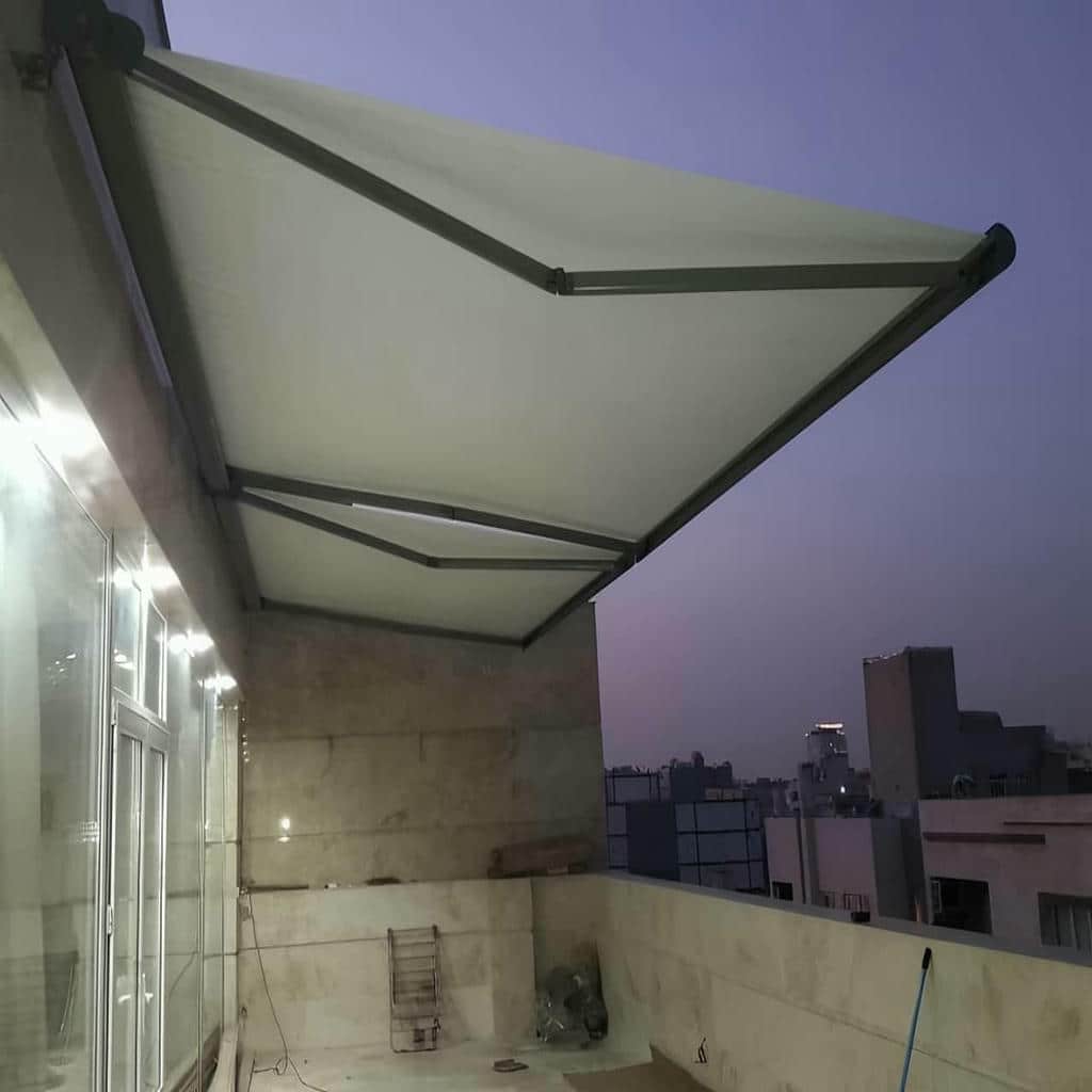 خرید سایبان برقی بازویی در بومهن