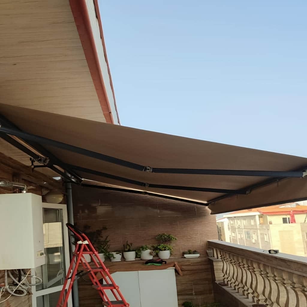 نصب سایبان برقی سنسور باد در ساری