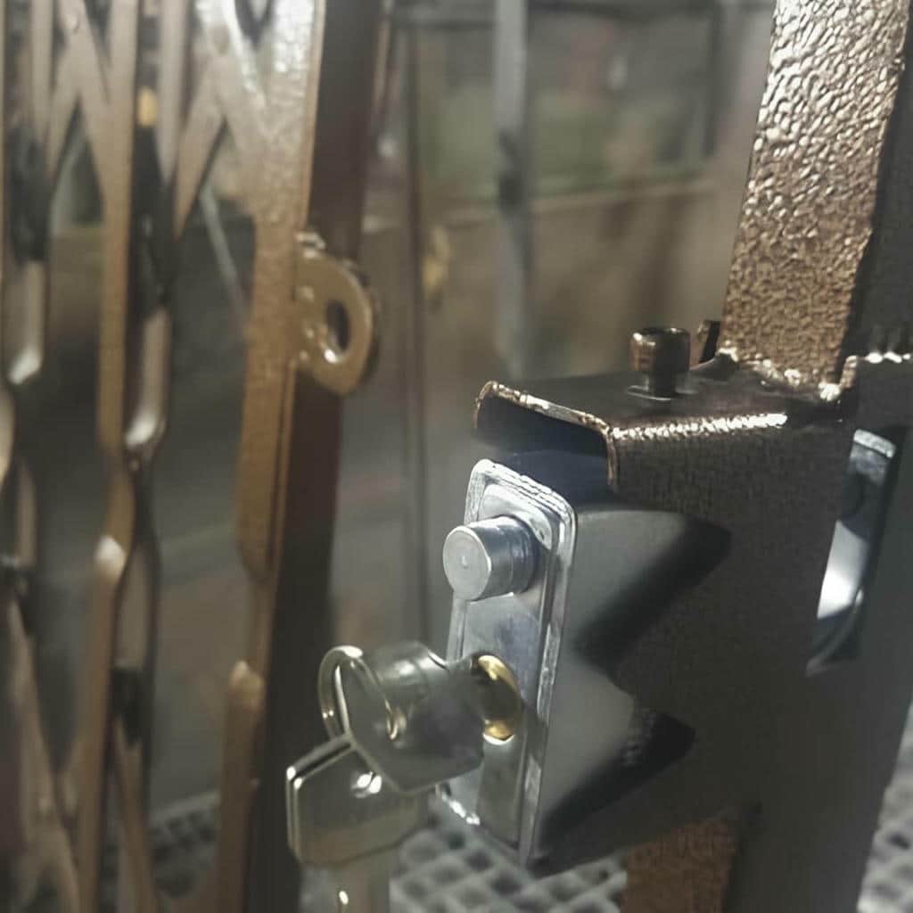 نصب درب آکاردئونی چهارگل در کاشان