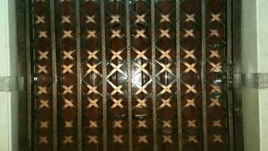 درب آکاردئونی در مهرشهر کرج