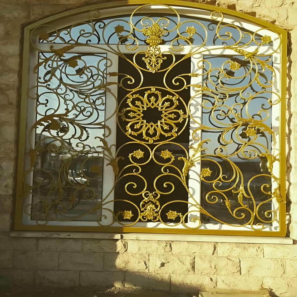 قیمت حفاظ پنجره فرفورژه گل دار در مشهد