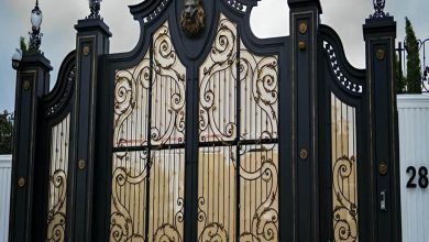 درب حیاط در فشم
