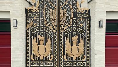 درب حیاط در بندر لنگه
