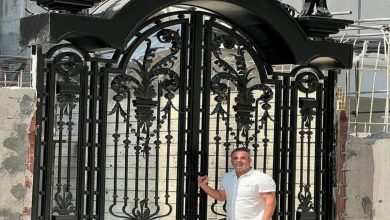 درب حیاط در بندر دیلم