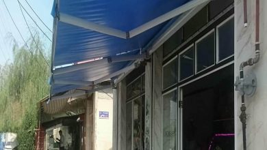 سایبان برقی در بندر انزلی