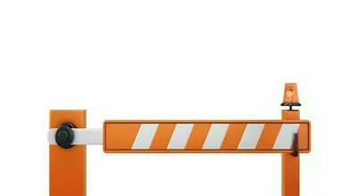 راهبند بازویی LED دار پارکینگ با بازوی نورانی مقاوم