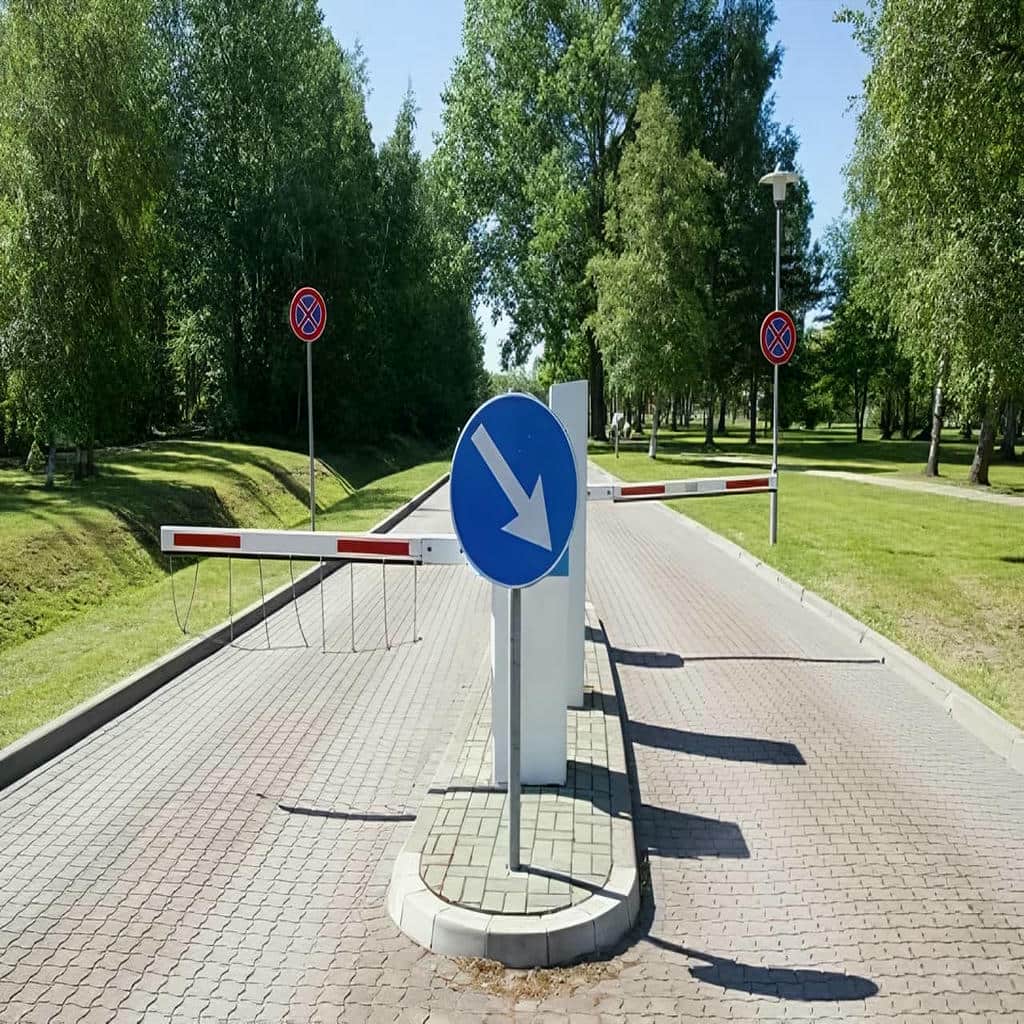 راهبند پارکینگ میله ای با محور روان برای حرکت آسان راهبند پارکینگ میله ای با محور روان برای حرکت آسان