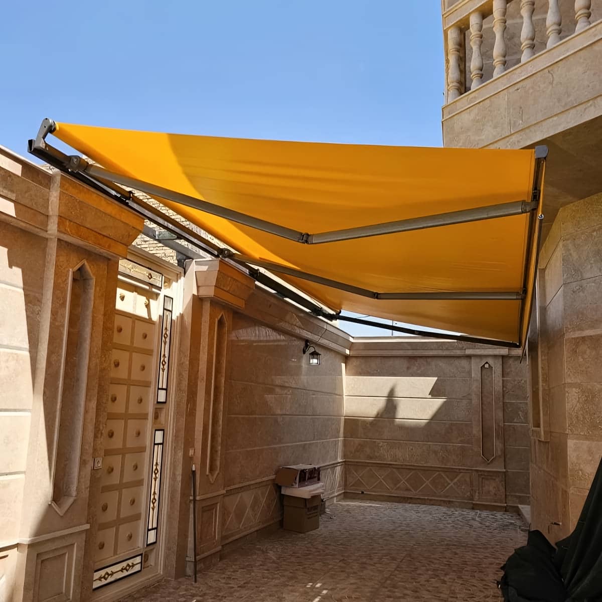 سایبان برقی سنسوردار با سنسور باران ایمن سایبان برقی سنسوردار با سنسور باران ایمن