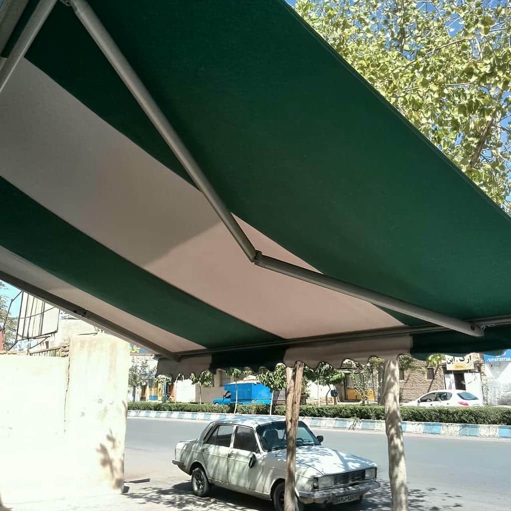 سایبان برقی نسبت به سایبان چتری با فریم دیواری مقاوم سایبان برقی نسبت به سایبان چتری با فریم دیواری مقاوم