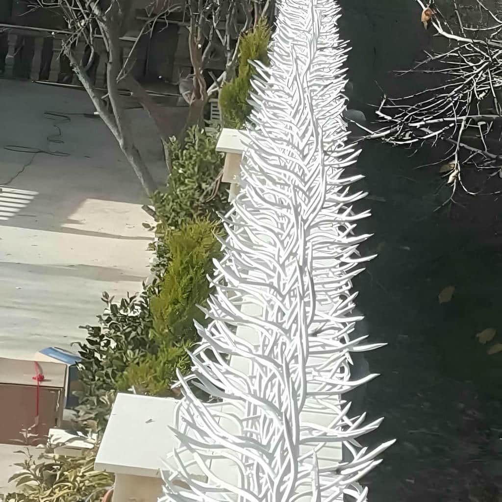 حفاظ دیوار با میلگرد آجدار با مدل شاخ گوزنی