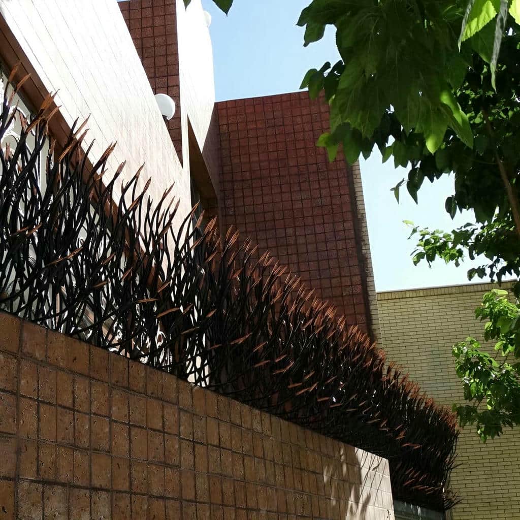 طرح حفاظ دیوار با میلگرد آجدار