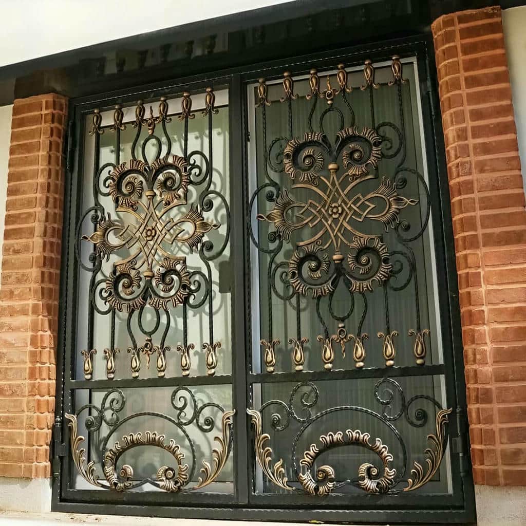 تولید حفاظ پنجره طبقه اول امنیت ورودی با پروفیل آهنی