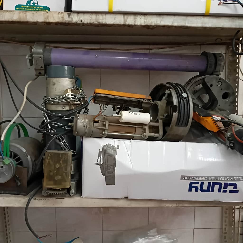 طرح کرکره برقی بی صدا موتور توبولار