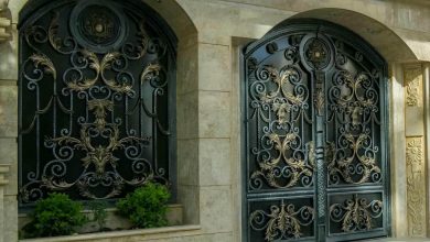 درب ویلایی حفاظ دار با فریم فلزی مقاوم