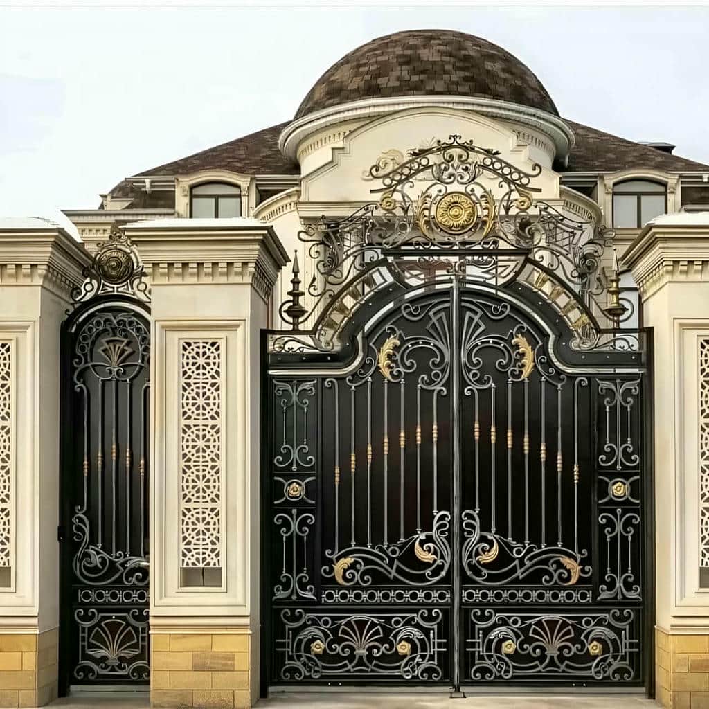 درب ویلایی ریلی پوشیده برای حفظ حریم ورودی باغ