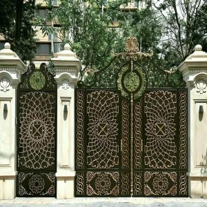 درب پارکینگ ریلی با ریل زمینی با رنگ مشکی مات