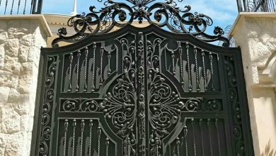 درب حیاط پروفیلی کلاف دار با پروفیل فلزی مقاوم