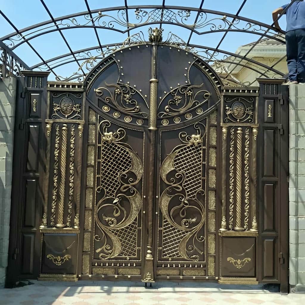 درب حیاط ورودی محوطه آماده نصب حرفه ای
