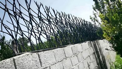 حفاظ شاخ گوزنی با شاخه های تیز فلزی حفاظ شاخ گوزنی با شاخه های تیز فلزی