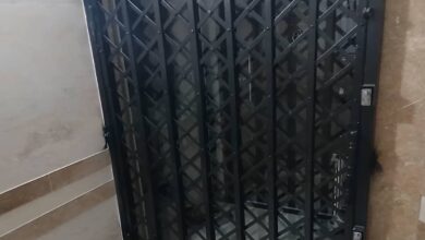 حفاظ درب ورودی فلزی مناسب پروژه های لوکس