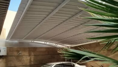 سقف متحرک پارچه ای با پوشش هماهنگ نمای کلاسیک